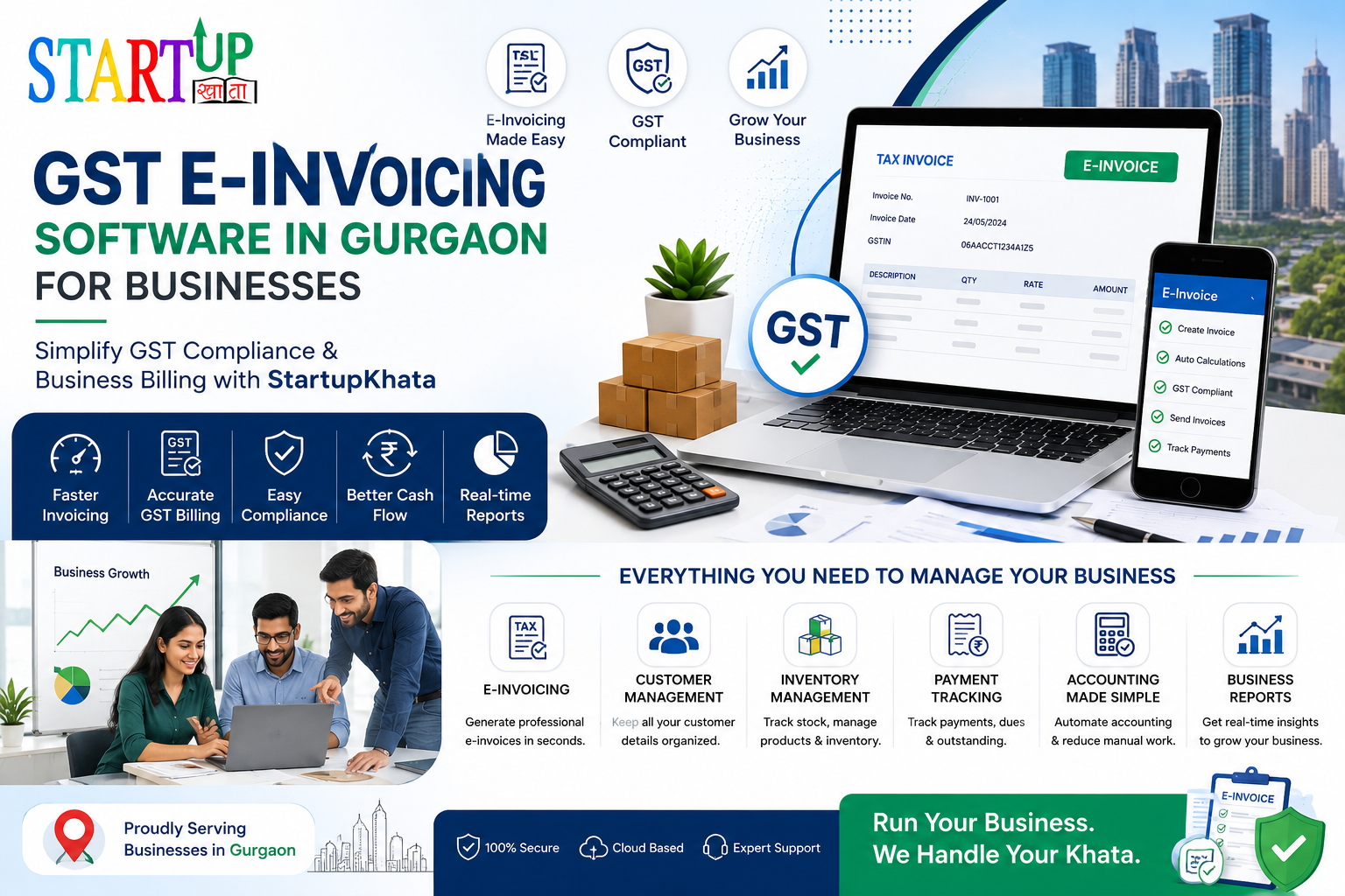 GST E-Invoicing Software in Gurgaon for Businesses | StartupKhata
